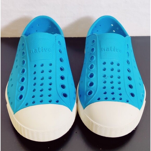 Native Bloom Little Kids Sky Blue Size C8 Unisex Slip On Lite Sandals - Picture 2 of 13